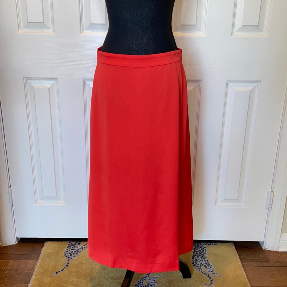 Jcrew red skirt